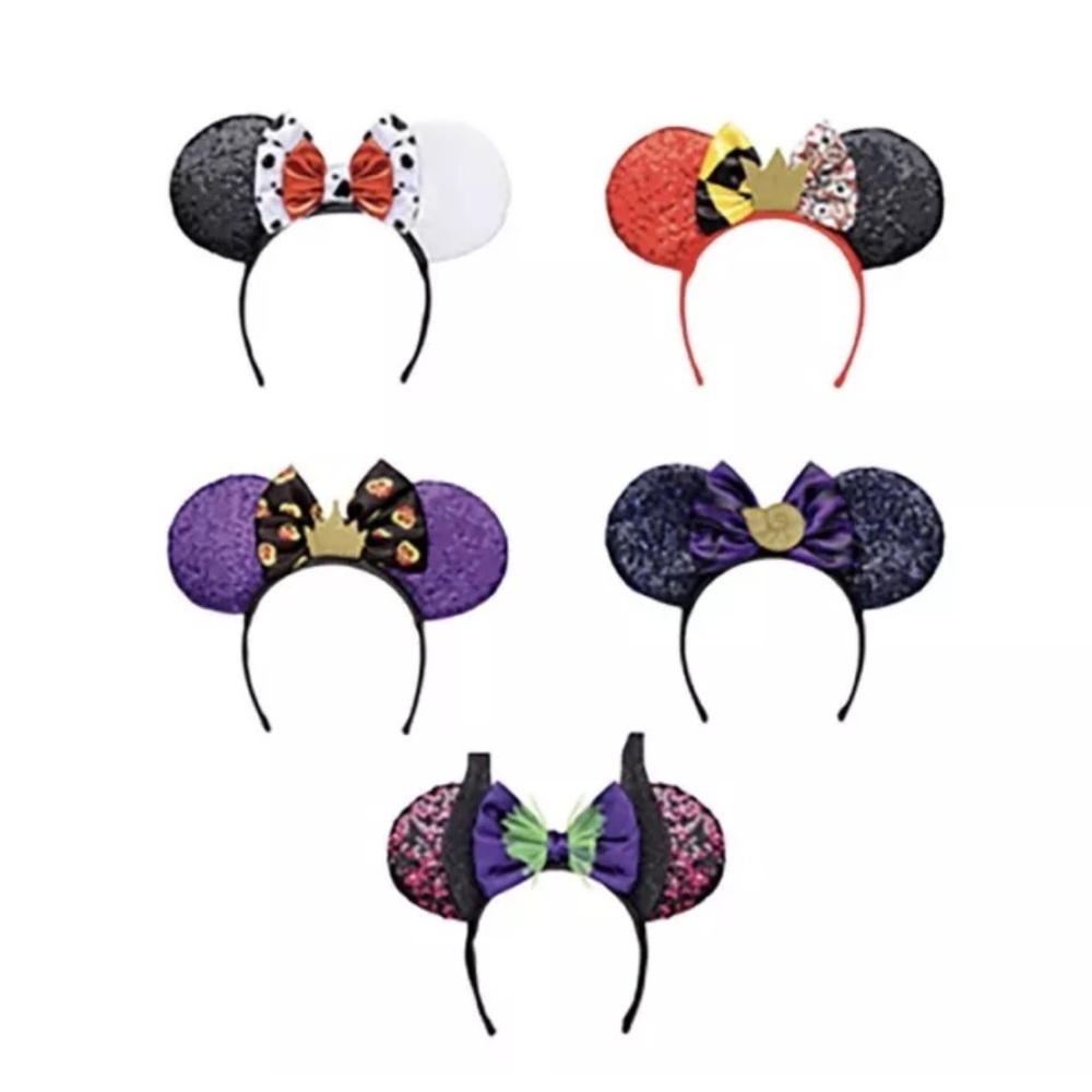 Disguise Disney Villains Dress Up 5-Piece Headband Ear Set - NEW